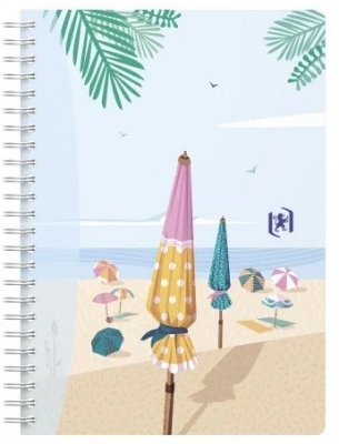 Caiet Oxford Horizons, A5 60 file, spira dubla, scribzee, Ecolabel, coperta flexibila, pagina info personale, patratele, diverse modele